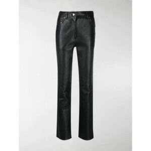 Saks Potts Black Lamb Leather Embossed Trousers